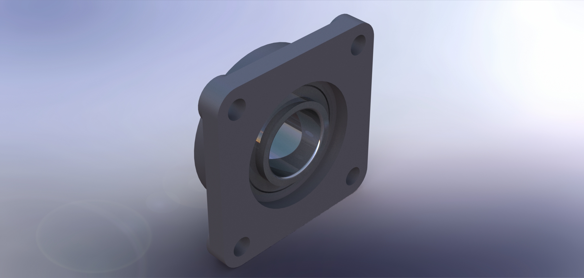 四螺栓法兰轴承装置(直径50毫米)